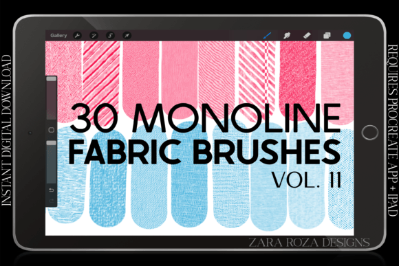 Download Procreate Fabric Texture Brushes Vol. 11 - Texture Collection