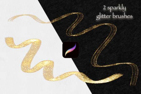 Download 2 Sparkly Glitter Procreate Brushes ✨ - Procreate Collection
