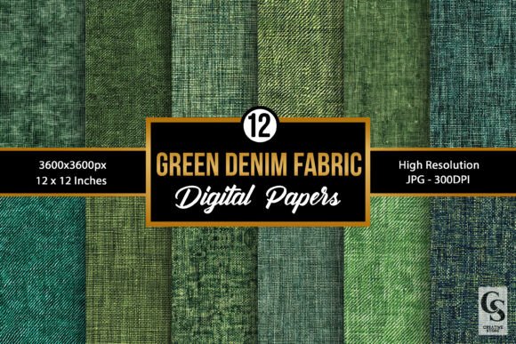 Download Green Denim Fabric Texture Backgrounds - Texture Collection