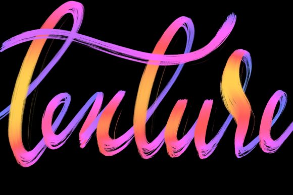 Download Procreate Brush - Textured Letters #4 - Texture Collection