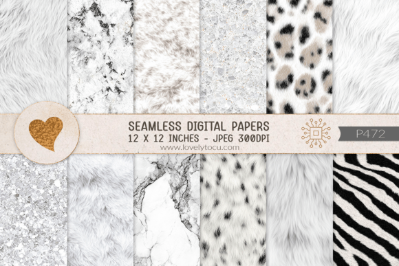 Download White Fur and Stone Texture Papers - Premium Resources