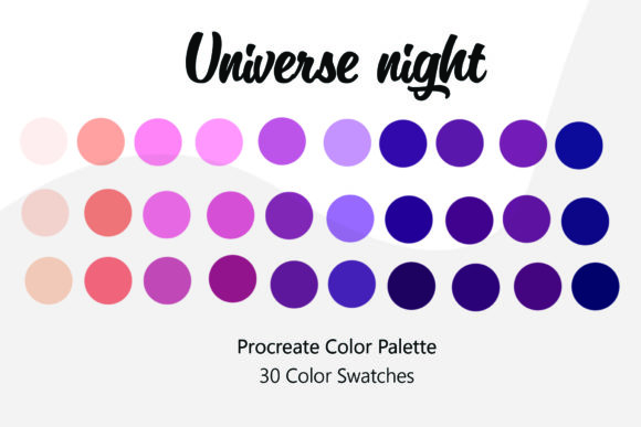 Download Universe Night Procreate Color Palette - Procreate Collection