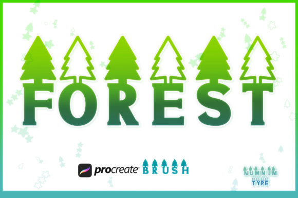 Download Procreate Brush Forest Summer Camp a-Z - Procreate Collection