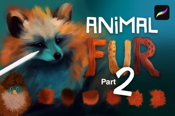 Download Animal Fur 2 -  Procreate Brushes - Procreate Collection