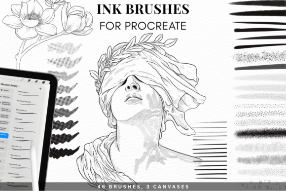 Download Realistic Ink Brushes for Procreate - Procreate Collection