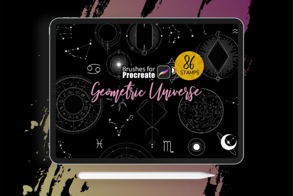 Download Procreate - Geometric Universe Stamps - Procreate Collection