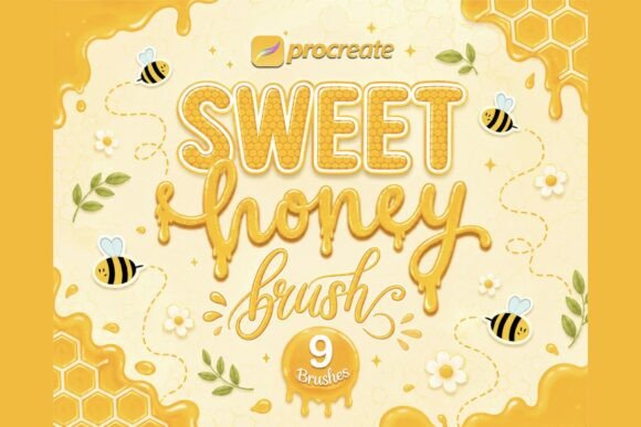 Download Procreate Honey Lettering Brushes - Procreate Collection