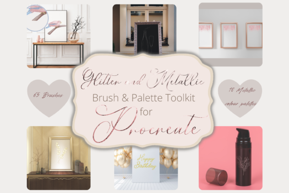 Download Glitter and Metallic Procreate Toolkit - Procreate Collection