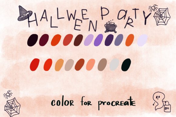 Download Halloween Party Procreate Palettes - Procreate Collection