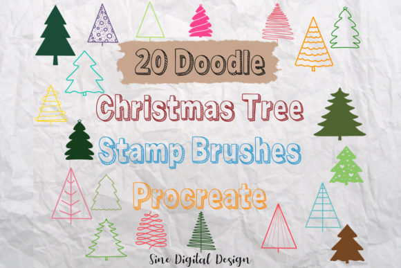 Download Procreate Christmas Tree Stamp Brushes - Procreate Collection