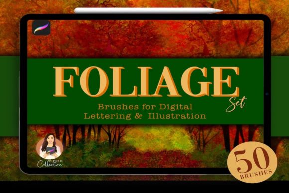 Download Foliage Procreate Brush Set | 50 Brushes - Procreate Collection