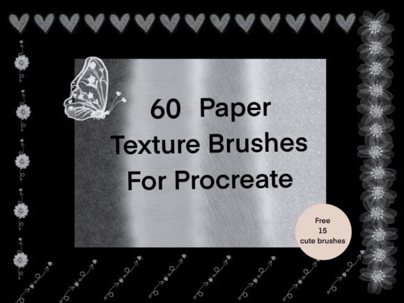Download 60 Paper Texture Brushes  for Procreate - Texture Collection