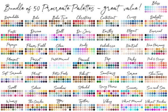 Download Procreate Palettes Bundle - Procreate Collection