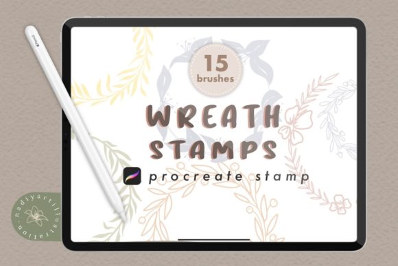 Download Wreaths Procreate Stamp Brushes - Procreate Collection