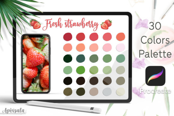 Download Procreate Color Palette | Strawberry - Procreate Collection