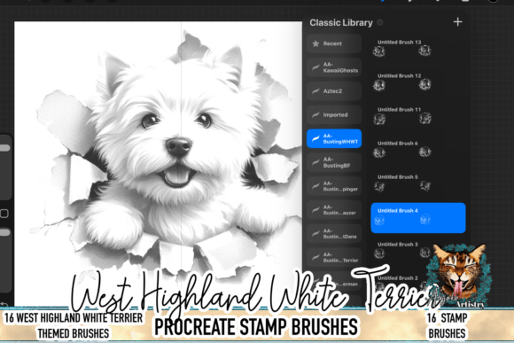 Download West Highland White Terrier Procreate - Procreate Collection