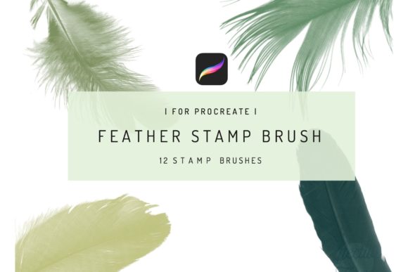 Download 12 Procreate Feather Stamp Brush - Procreate Collection