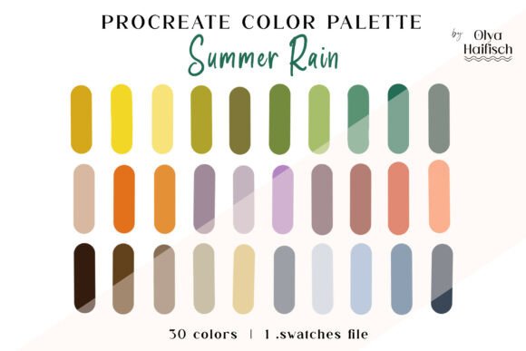Download Natural Summer Procreate Color Palette - Procreate Collection