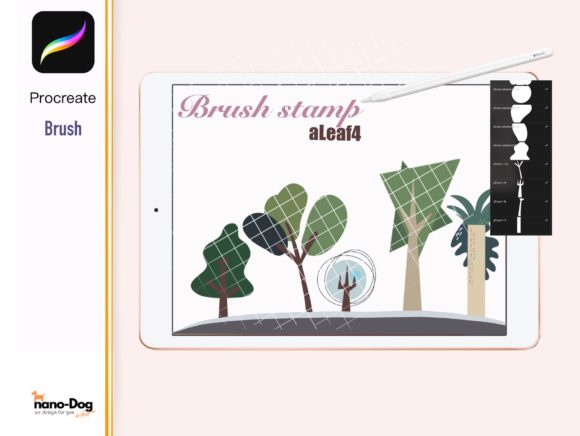 Download Procreate 30 Tree Element Brush Stamp Be - Procreate Collection