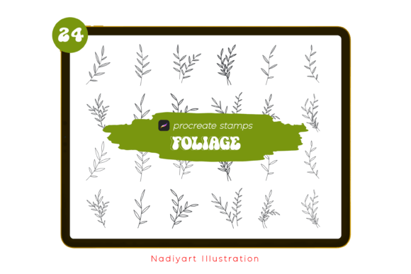 Download Foliage Procreate Stamp Brushes - Procreate Collection