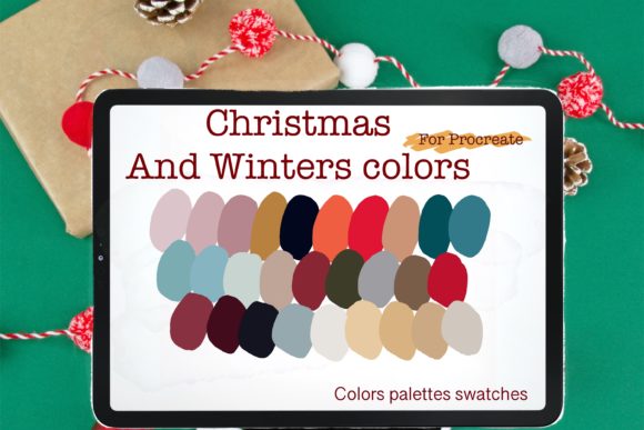 Download Christmas &amp; Winter Procreate  Palettes - Procreate Collection