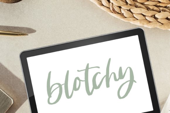 Download Blotchy Procreate Lettering Brush - Procreate Collection
