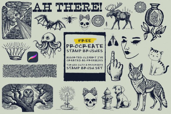 Download Procreate Illustration Stamp Brushes - Procreate Collection