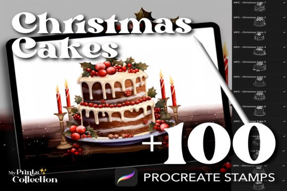 Download 100+ Procreate Christmas Cake Stamps - Procreate Collection
