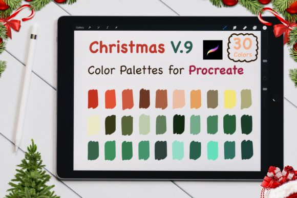 Download Procreate Color Palettes-Christmas V9 - Procreate Collection