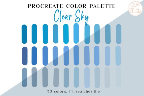 Download Blue Sky Procreate Color Palette - Procreate Collection