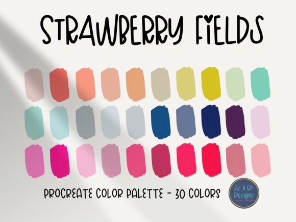 Download Strawberry Field Procreate Color Palette - Procreate Collection