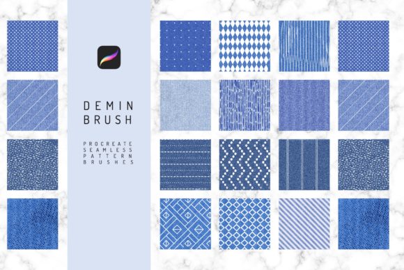 Download Denim Seamless Procreate Pattern Brush - Procreate Collection