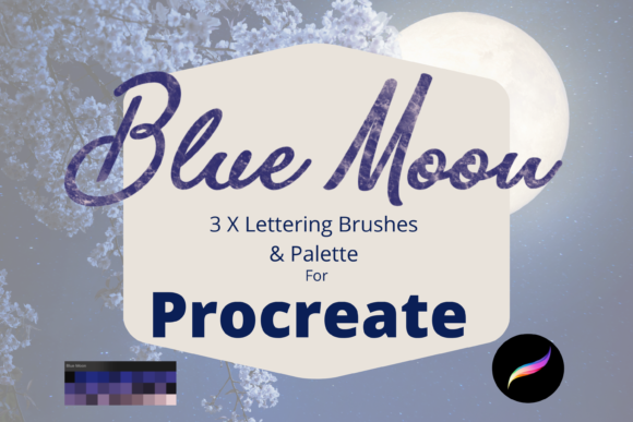 Download Blue Moon Procreate Brushes/Palette - Procreate Collection