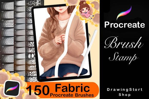 Download 150 Procreate Fabric Texture Brushes - Texture Collection
