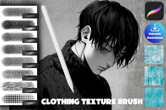 Download Procreate Clothes Texture Brush Set - Texture Collection