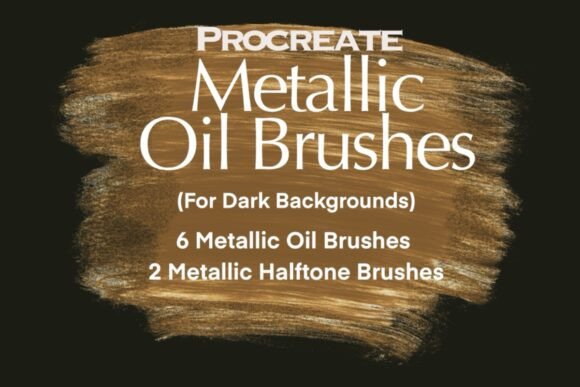 Download Metallic Oil Brushes for Procreate - Procreate Collection