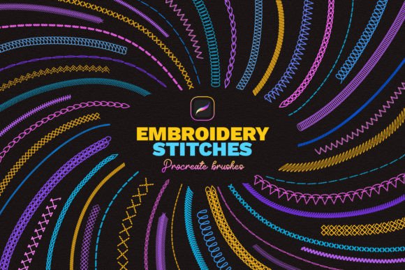 Download Embroidery Stitches Procreate Brushes - Procreate Collection