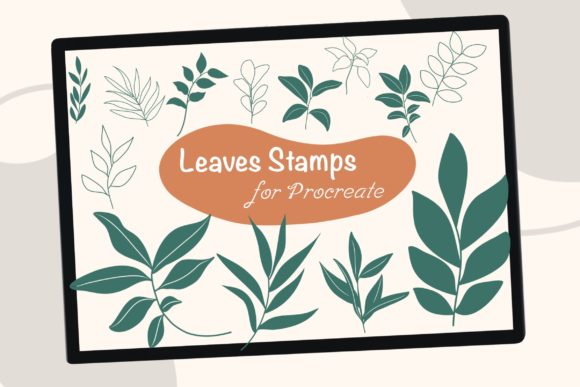 Download Leaves Procreate Brush Stamps - Procreate Collection