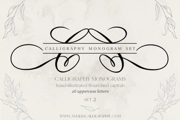 Download Calligraphy Monogram Set 2 - Calligraphy Collection