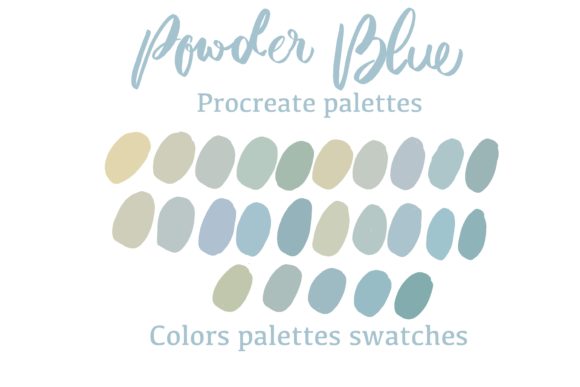 Download Powder Blue Procreate Palettes Swatches - Procreate Collection