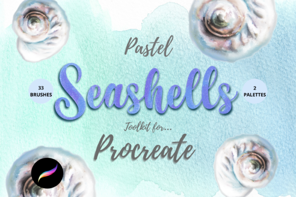 Download Pastel Seashells Procreate Toolkit - Procreate Collection
