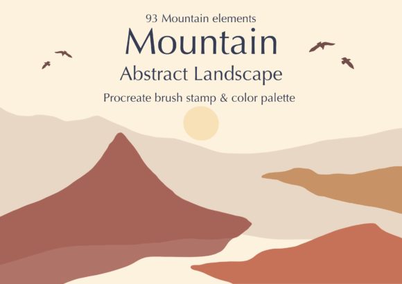 Download Procreate Stamps Brushes Mountain - Procreate Collection