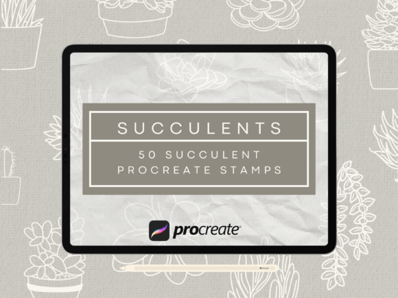 Download Succulent Procreate Stamp Brush Set - Procreate Collection
