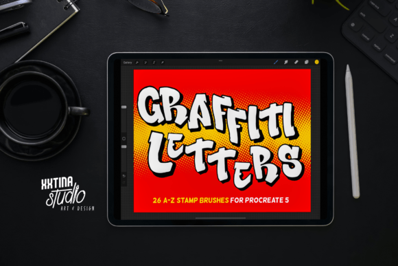 Download Graffiti Letter Stamps for Procreate I - Procreate Collection