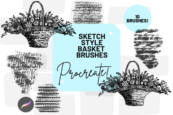 Download Procreate Basket Sketch Texture Brushes - Texture Collection