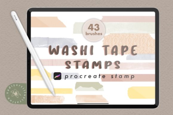 Download Washi Tape Procreate Stamp Brush - Procreate Collection