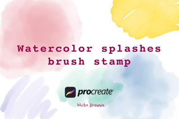 Download Procreate Brush Stamp- 40 Watercolor - Procreate Collection