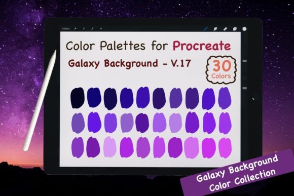 Download Procreate Color Palettes - Galaxy V.17 - Procreate Collection